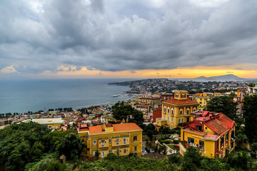 Fototapeta premium Sunset over Naples
