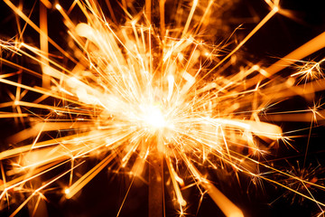sparkler on black