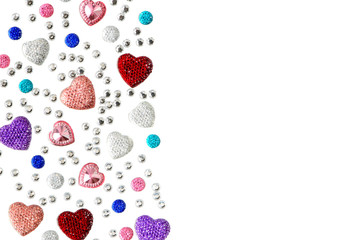 Jewelry, crystals on isolation background