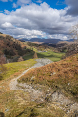 Naklejka premium Tilberthwaite Cumbria, English Lake District