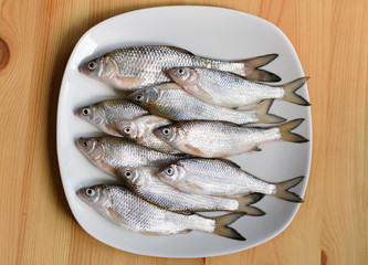 Fresh fish on a plate