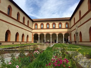 Fototapeta premium Milano, il Castello Sforzesco - la Corte Ducale