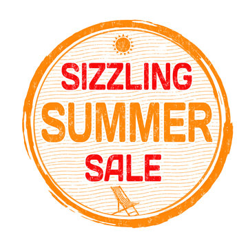 Sizzling summer sale stamp