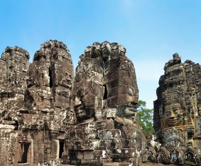 Fototapeta na wymiar Ancient temple Bayon Angkor Wat Cambodia