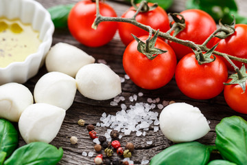 Caprese salad ingredients