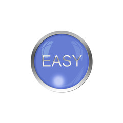 Button Blau - Easy