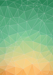 Abstract Yellow Green polygonal background 