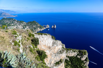 Capri island in  Italy
