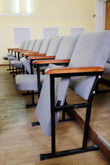 Rows of chairs in the hall
