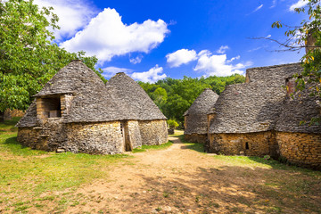Cabanes du Breuil - ancient village in France, Perigord