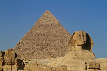 Die Pyramiden von Gizeh in Ägypten 