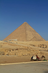 Die Pyramiden von Gizeh in Ägypten 