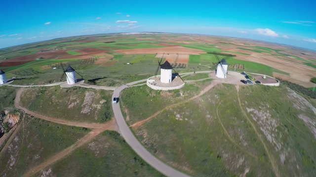 Windmills of Cervantes Don Quixote in Consuegra
