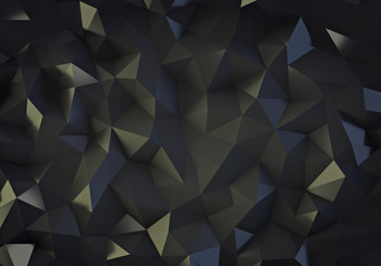 Black Low Polygonal Background