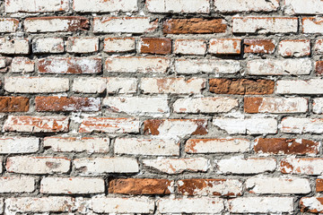 Old used painted brickwall texture