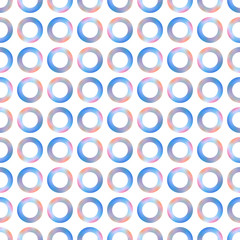 Polka Dots Water Color Pattern #Vector Background