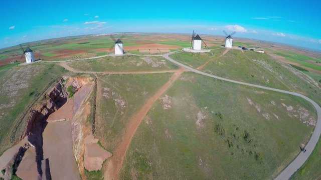 Windmills of Cervantes Don Quixote in Consuegra
