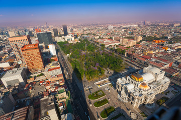Obraz premium Palace of fine arts, central Alameda park, Mexico