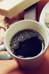 Coffee with chocolate b