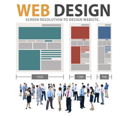 Web Design Network Website Ideas Media Information Concept
