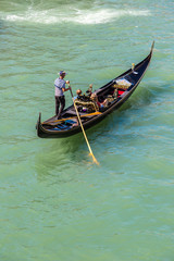 Gondola on Canal Grande in Venice