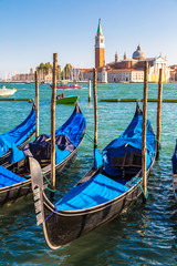Obrazy na Szkle  Gondole w Wenecji, Włochy