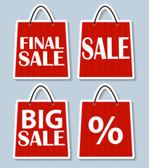 Sale Banner with Place for Your Text. Vector Illustration