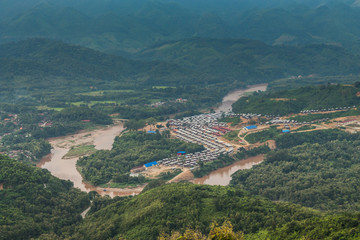 Obraz premium View for lannscape in luang prabang, Laos.