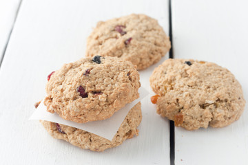 homemade oatmeal raisin cookies