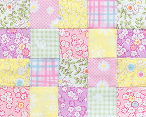 Patchwork Quilt , Basic pattern square