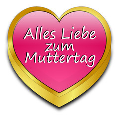 Alles Liebe zum Muttertag Herz