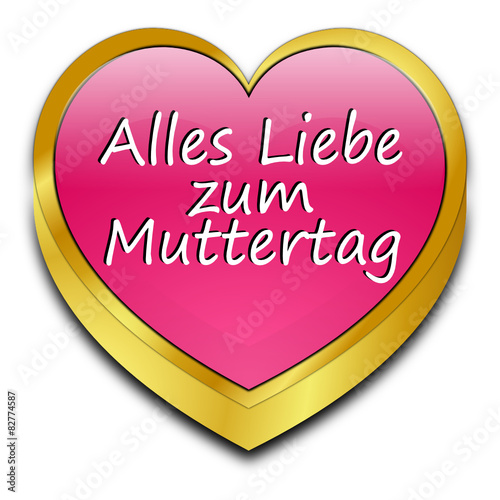 "Alles Liebe zum Muttertag Herz" Stockfotos und ...