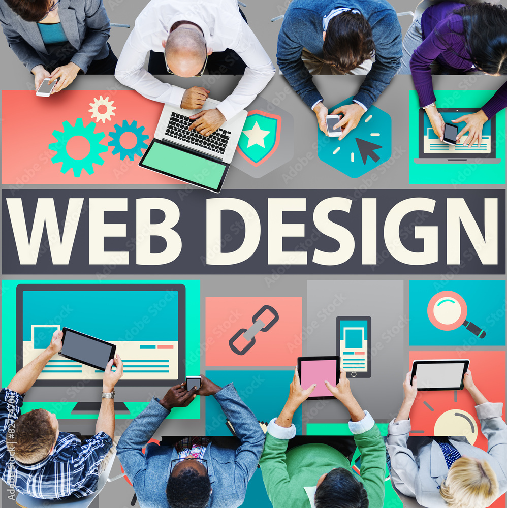 Poster web design development style ideas interface concept - Posters