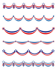 USA patriotic garland collection