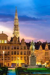 Gordijnen Brussels Cityscape Belgium © vichie81