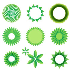 Leaf art green concept