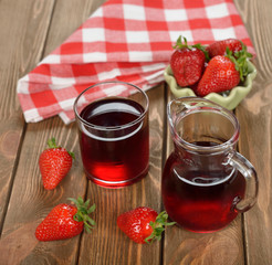 Fresh strawberries drink