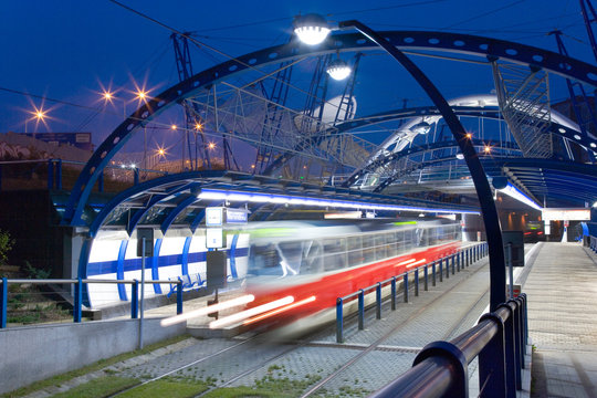  tram station K Barrandovu, Barrandov, Prague, Czech republic