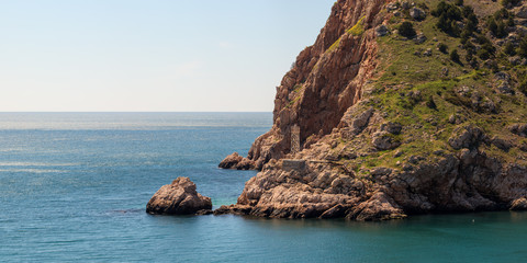 Fototapeta premium cliff with a lighthouse