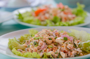 spicy fish salad