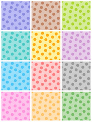 Polka dot pattern collection