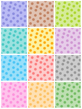 Polka dot pattern collection