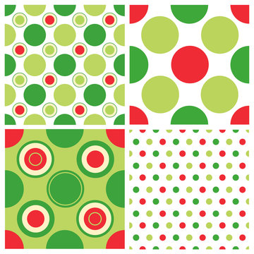 Polka dots seamless pattern