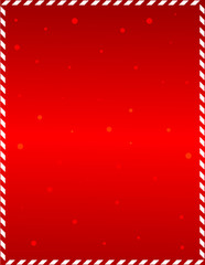 Red christmas frame