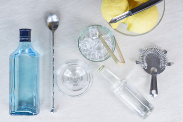 gin tonic cocktail.