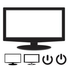 computer monitor display widescreen rounded corner