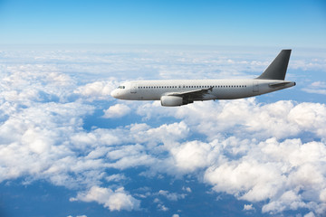 Fototapeta na wymiar Airbus A320 in the sky