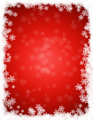 Red snow background