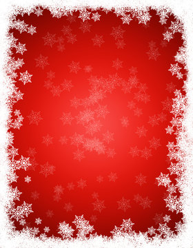 Red snow background