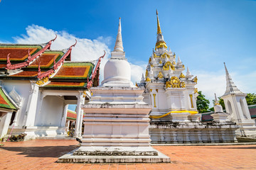 Fototapeta premium Wat Phra Borommathat Chaiya Worawihan, an ancient temple at Chai
